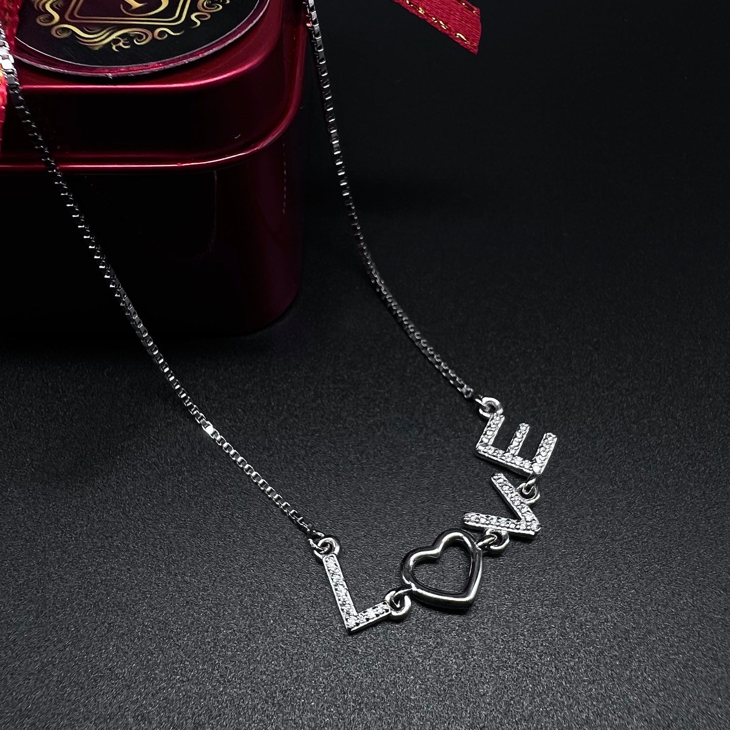 Silver Love Necklace