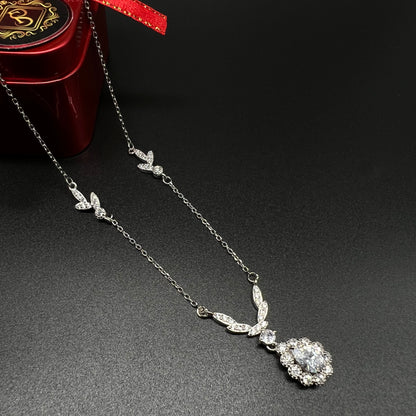 Silver Diamond Necklace