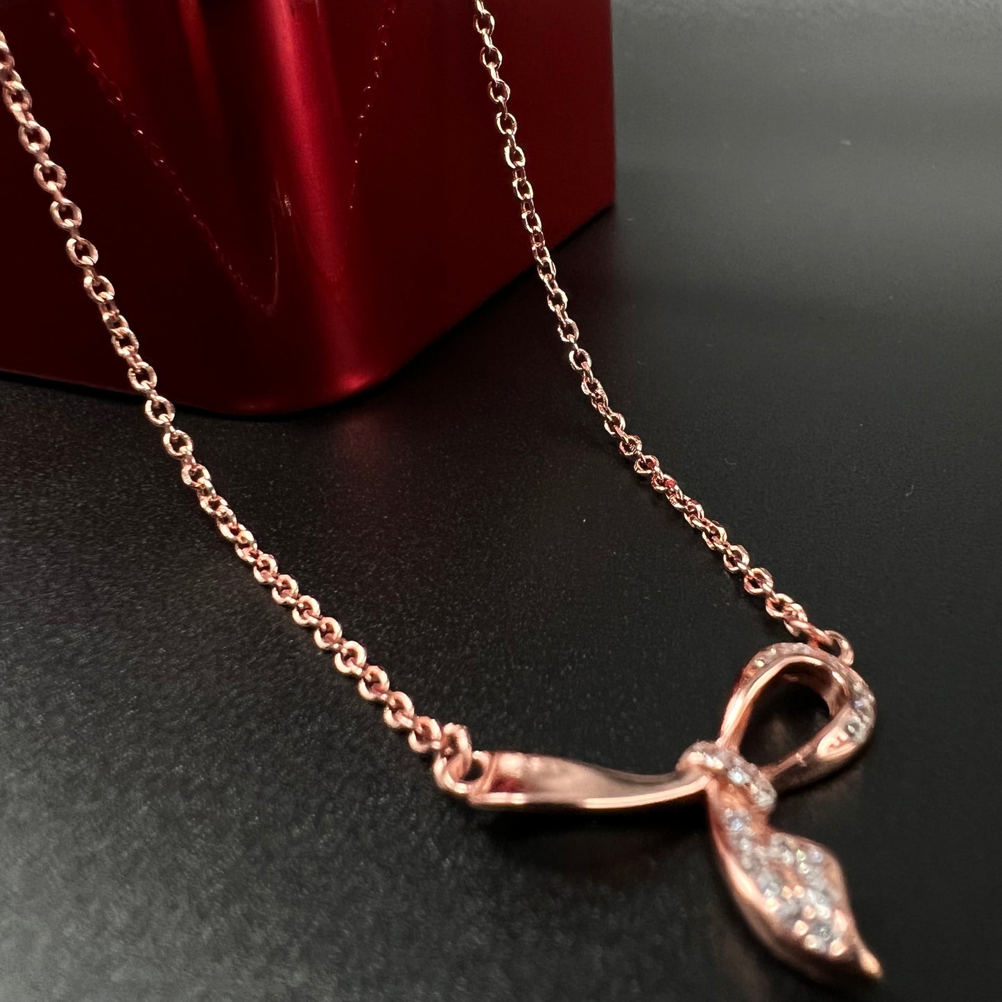 Silver Rose Gold Necklace