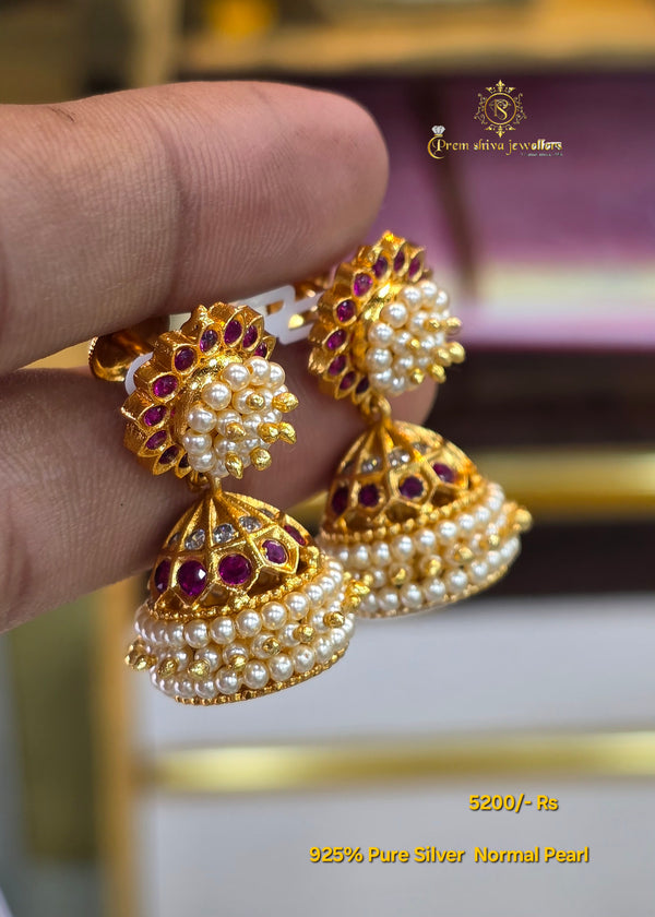 Belli Moda jhumka Silver