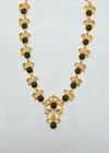 Silver Vintage Necklace in Green