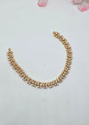 Silver Plain Stone Necklace