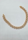 Silver Plain Stone Necklace