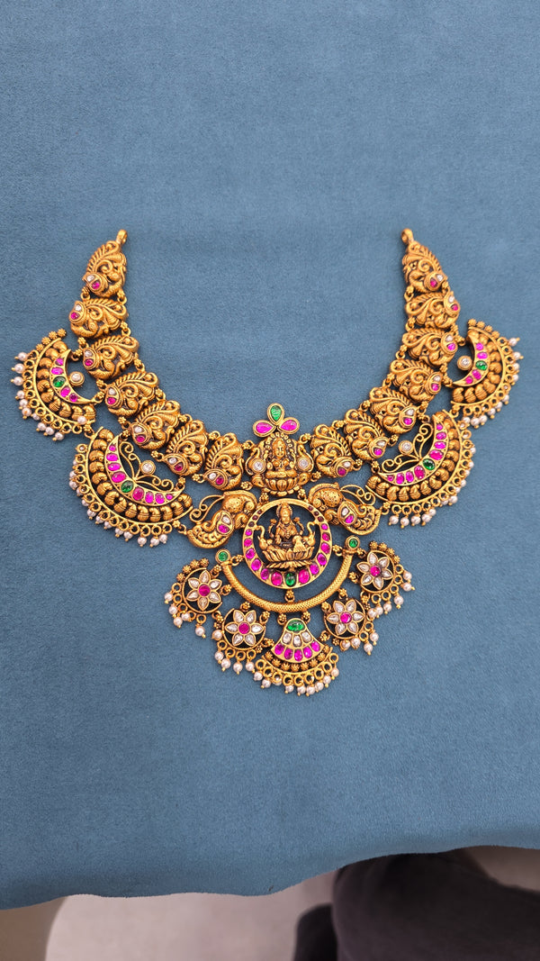 Silver Kundan Necklace