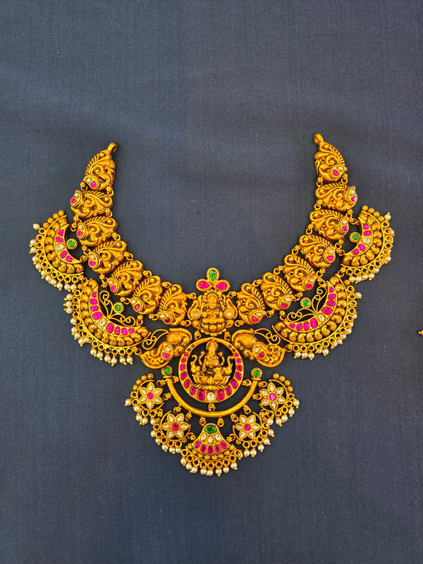 Silver Kundan Necklace